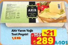 AHİR YARIM YAĞLI TOST PEYNİRİ 1,5 KG
